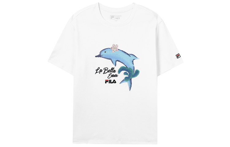 

FILA Футболка женская стандартная белая, Белый, FILA Футболка женская стандартная белая
