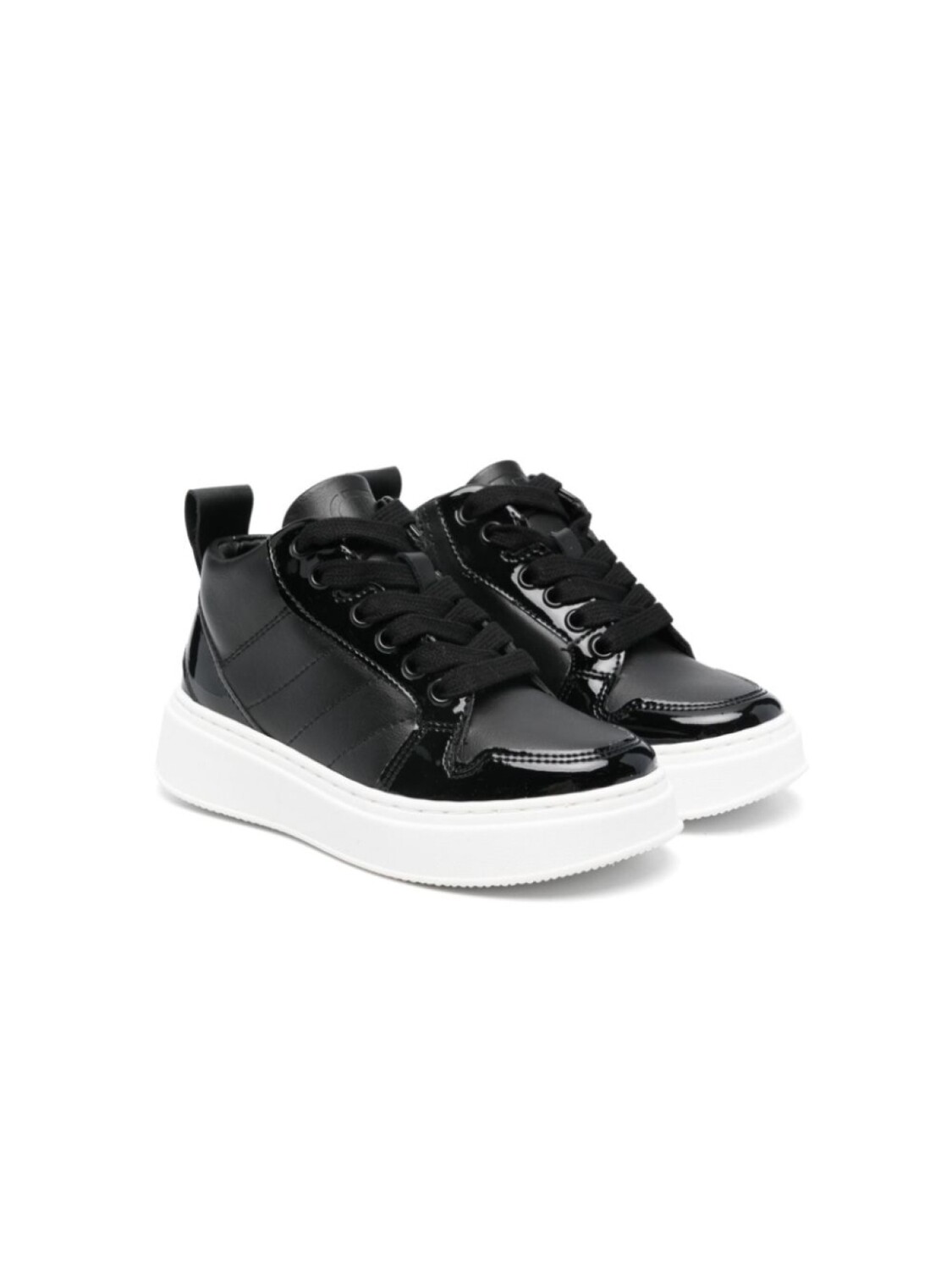 

TWINSET Kids кожаные кроссовки, черный