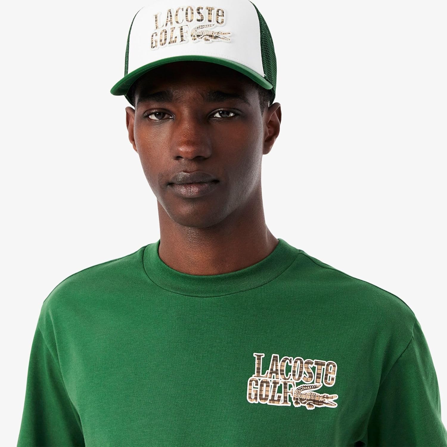 Футболка LACOSTE Футболка с принтом сумки для гольфа Lacoste для мужчин, зеленый — фото 2