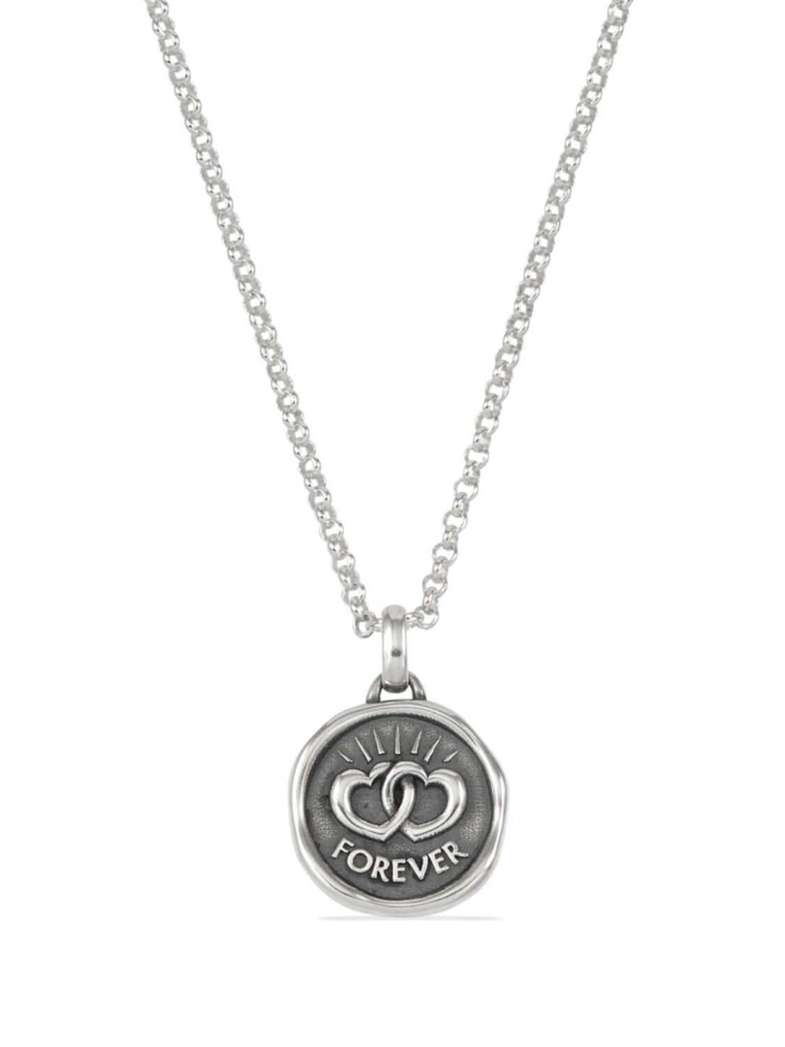 

Колье Forever Hearts DOWER AND HALL, серебряный