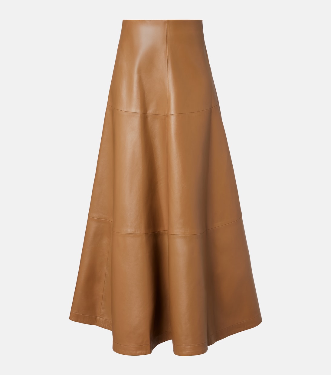 

Кожаная макси-юбка Varda Altuzarra, Saddle