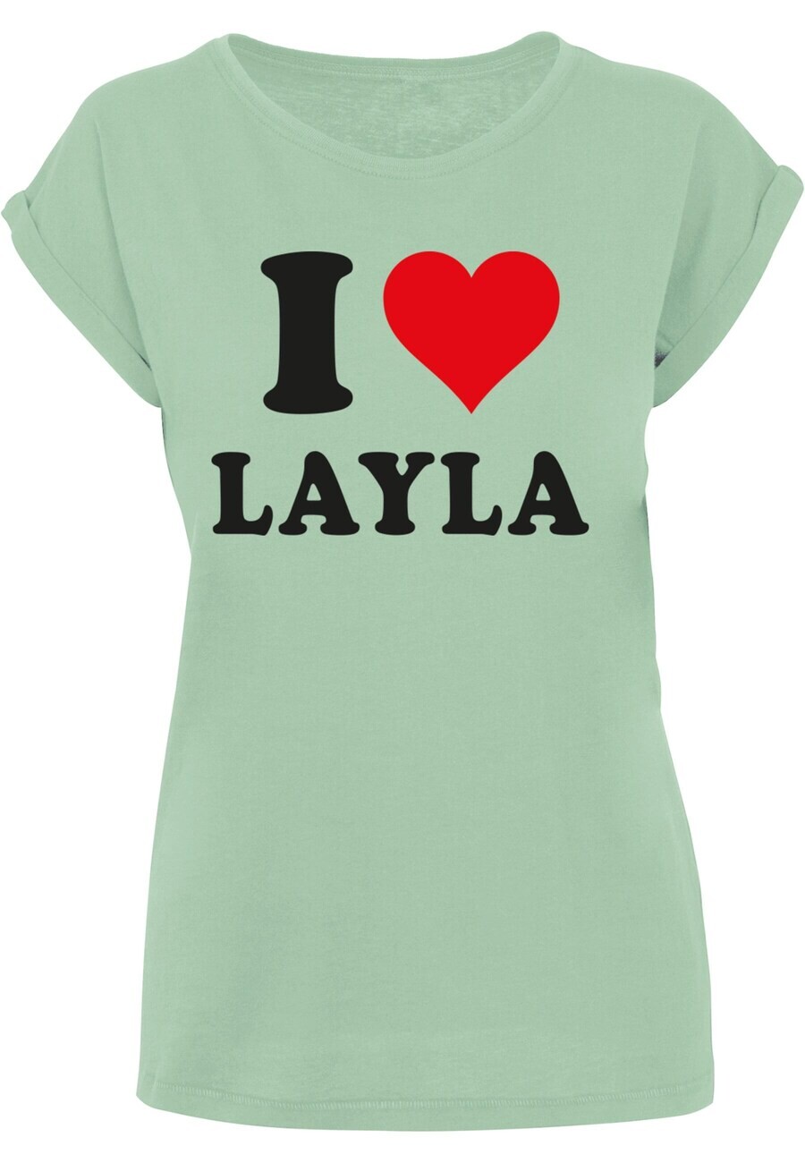 

Футболка Merchcode I LOVE LAYLA, цвет Mint