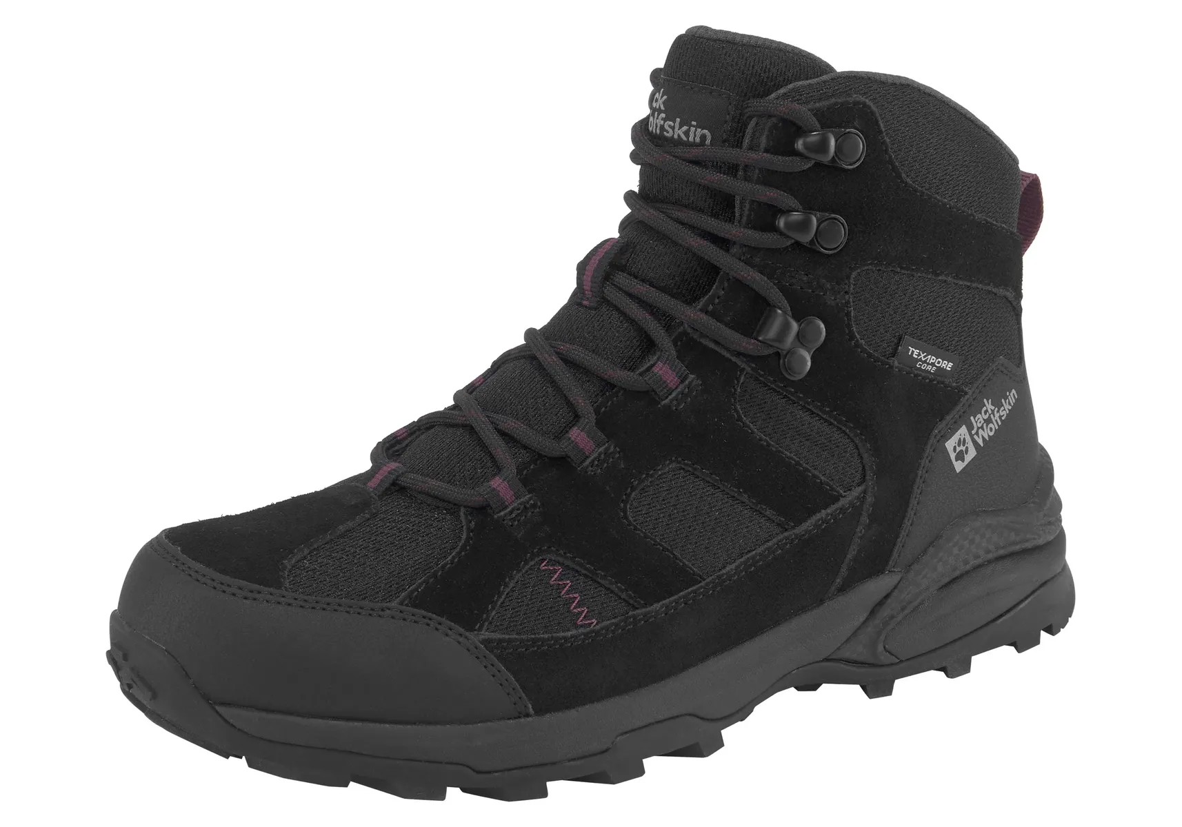 Кроссовки Jack Wolfskin "TRAIL HIKER TEXAPORE MID W", водонепроницаемые, фиолетовый