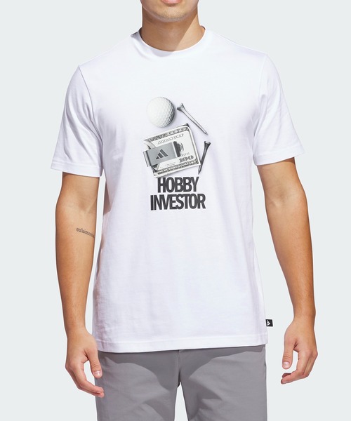 

Футболка, крой оверсайз, бренд adidas Golf, цвет белый