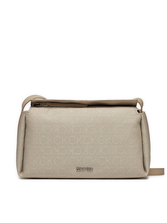 

Наплечная сумка Gracie Mini Bag_Jcq Mono Calvin Klein, бежевый