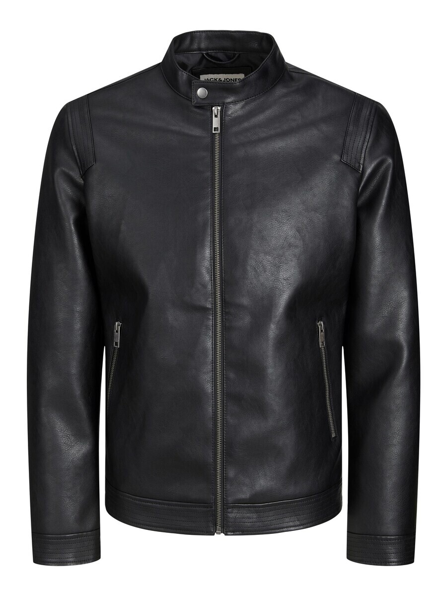 

Кожаная куртка JACK & JONES Between-Season Jacket JJERocky, черный