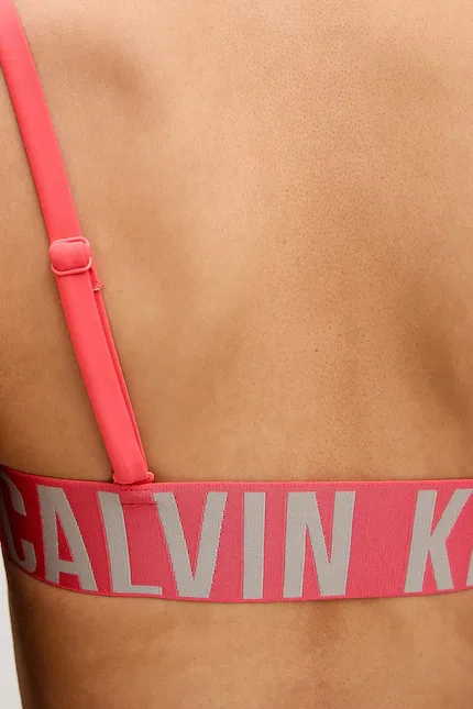 Купальник бикини топ bandeau Calvin Klein, красный — фото 3