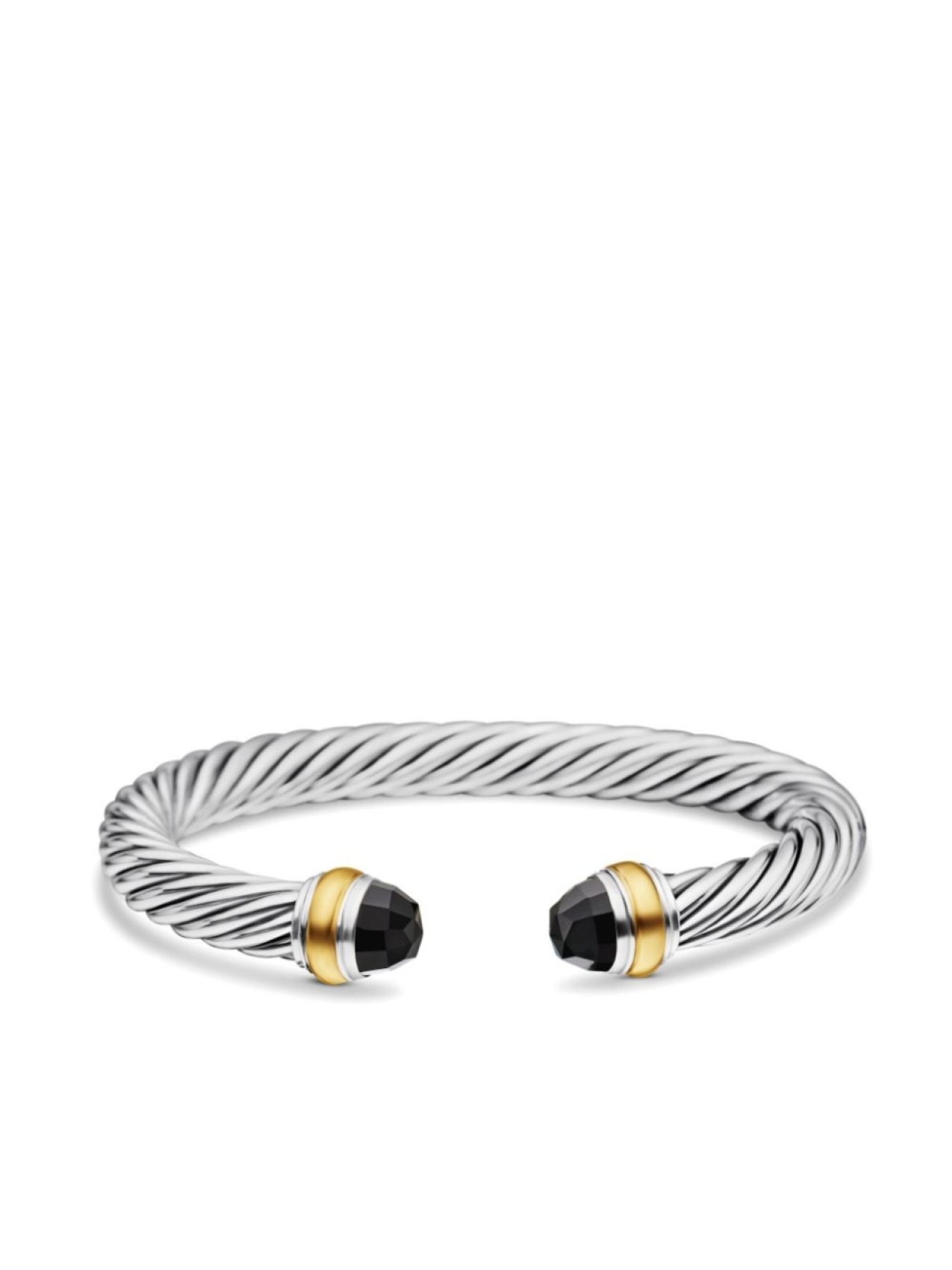 

Браслет Classic Cable из желтого золота 14 карат David Yurman, серебряный