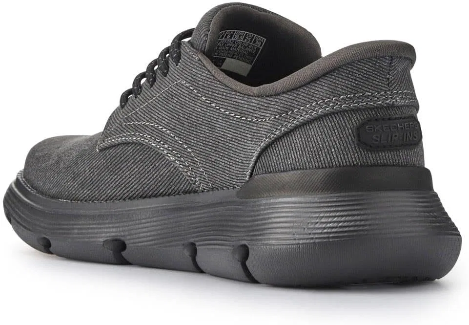 Мужские слипоны Skechers Garza CliveSneaker, Black — фото 3