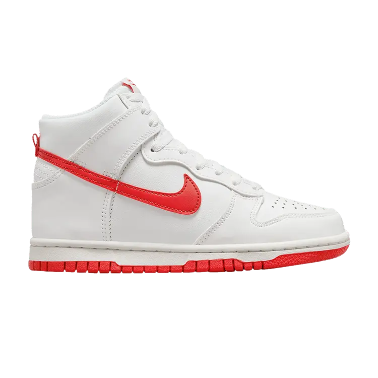 

Кроссовки Nike Dunk High GS, White Track Red