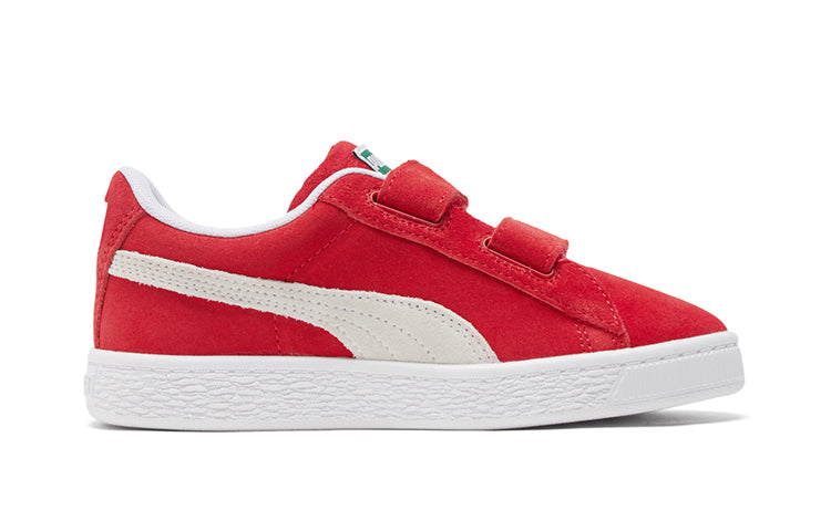 Кеды PUMA Suede Classic Xxi (Middle Kids) Casual Shoes White/Red, красный — фото 2