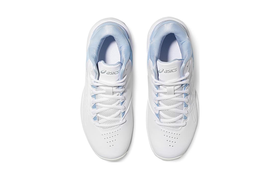 Детские баскетбольные кроссовки Gel Improve 2 Low Top бело-синие Kids' Asics — фото 4