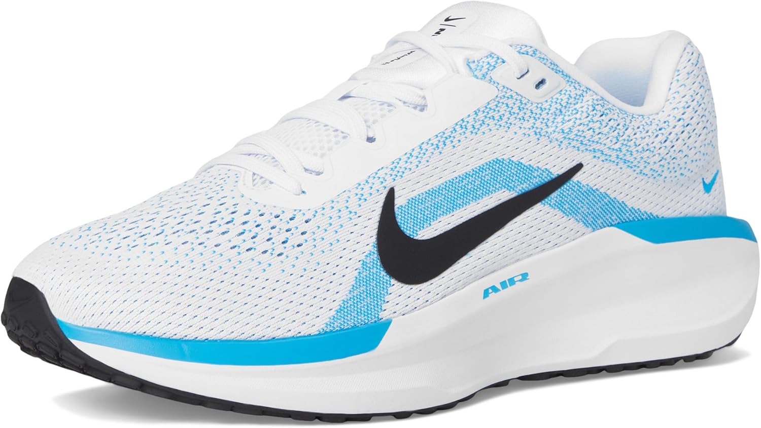 Мужские кроссовки для бега по шоссе Nike Winflo 11, 6 X-Wide White/Black/Blue Hero — фото 2