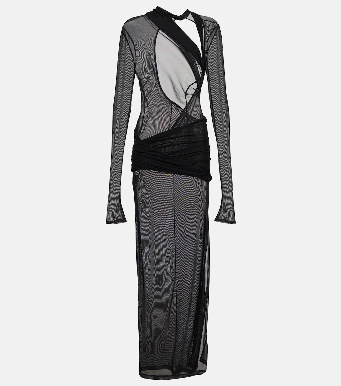 

Платье макси из тюля La Robe Piombone Jacquemus, черный