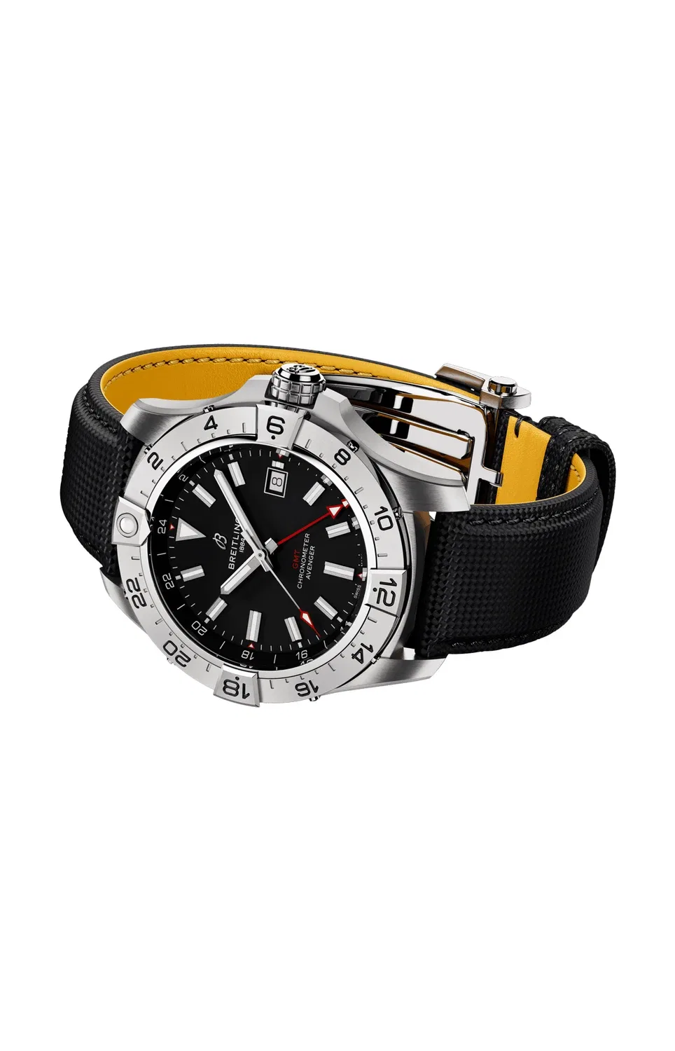 АВЕНДЖЕР АВТОМАТИК GMT 44. - A32320101B1X1 BREITLING, серебряный — фото 3