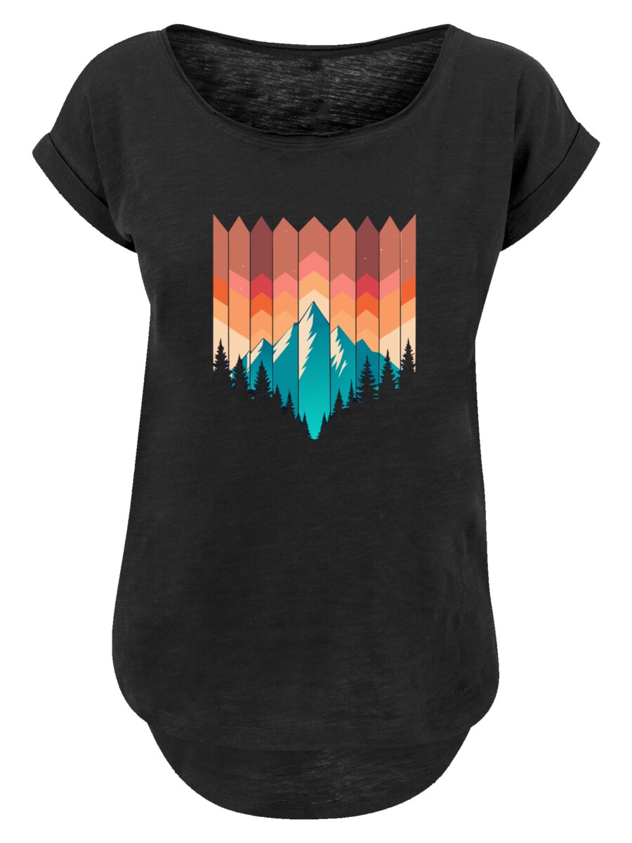 

Рубашка F4NT4STIC Geometric Mountain Sunset, черный