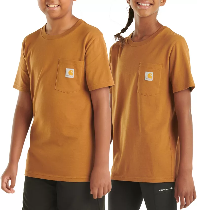 

Молодежная футболка с карманами Carhartt, цвет Carhartt Brown