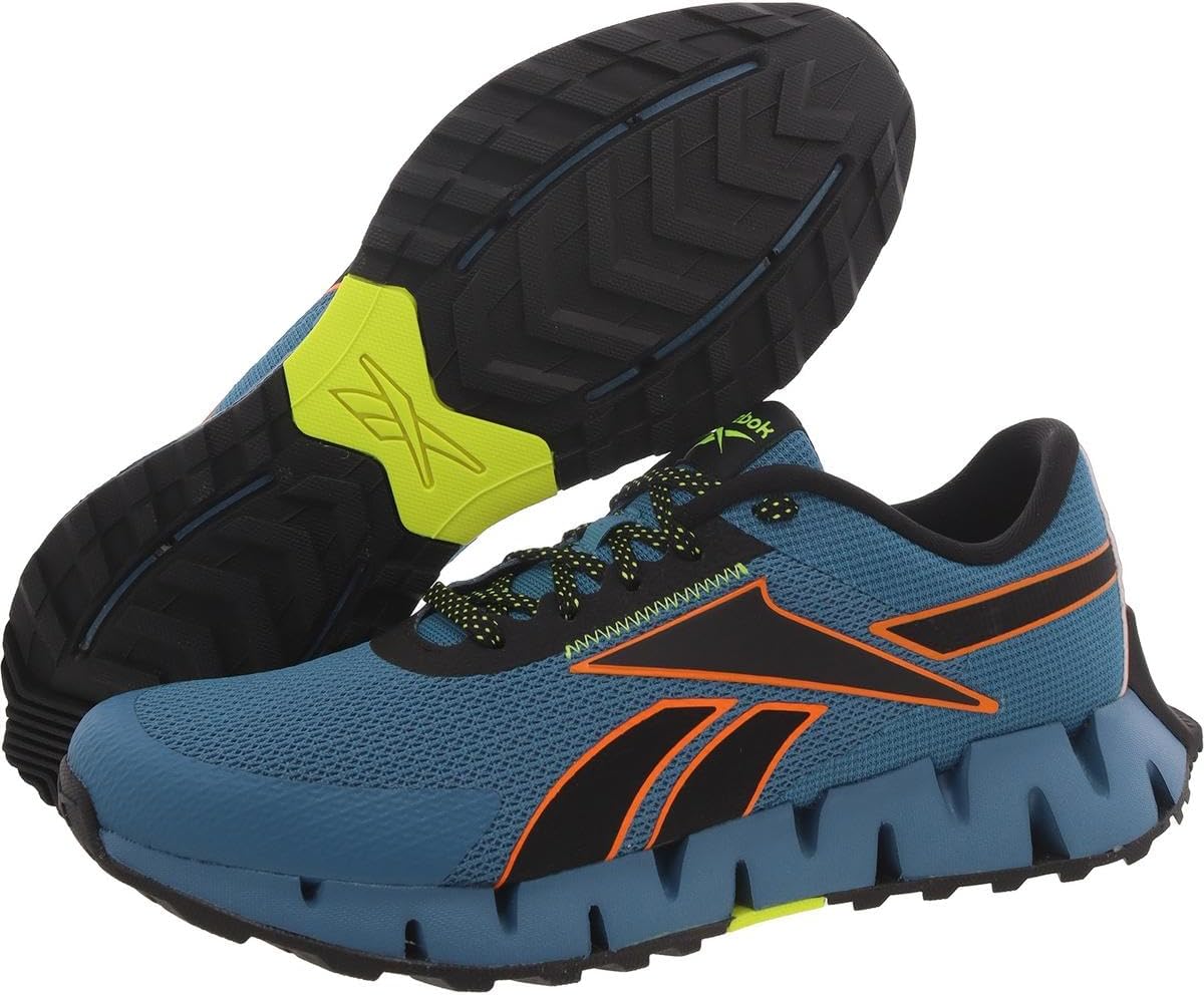 Кроссовки Reebok Zig Dynamica 2.0, черный/синий/оранжевый/стальной — фото 3