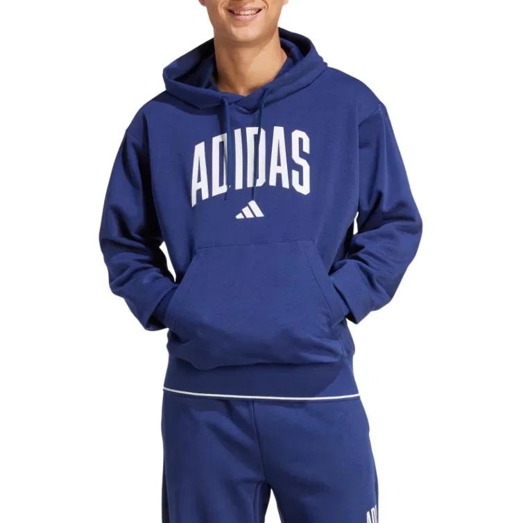Толстовка Collegiate Hoodie с бесплатной доставкой при покупке в AdiClub Adidas, Dark Blue — фото 3