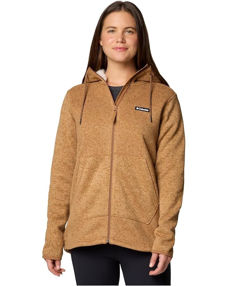 

Куртка Columbia Sweater Weather Sherpa Full Zip II, цвет Camel Brown Heather