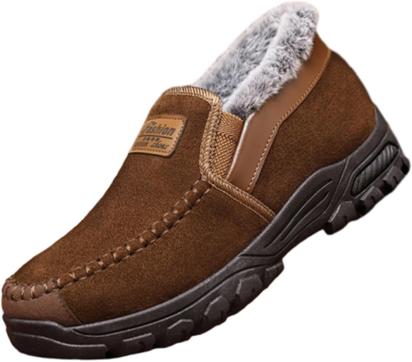 

Мужские зимние снежные ботинки, утепленные толстым ворсистым мехом, теплые, на мягкой подошве, для повседневной прогулки на улице, противоскользящие Zplmide, Camel