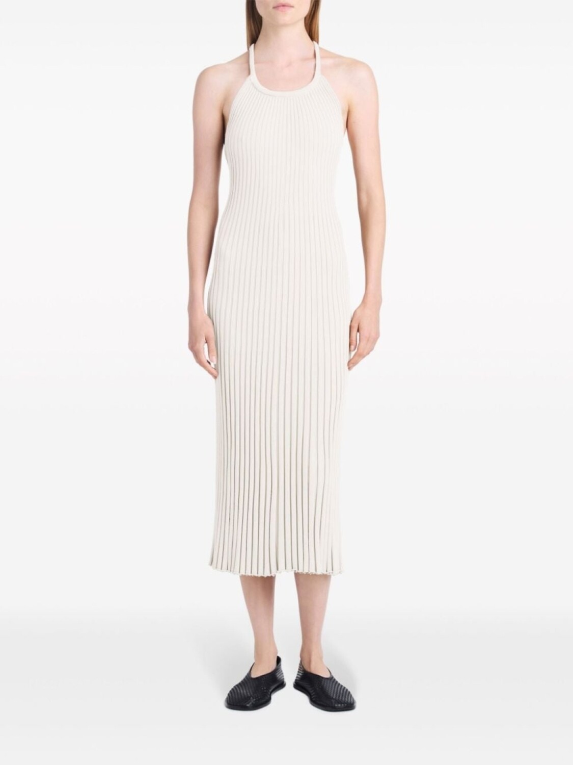 

Proenza Schouler платье миди Vida в рубчик, нейтральный цвет