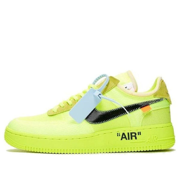 

Кроссовки x off-white air force 1 low 'volt' Nike, мультиколор