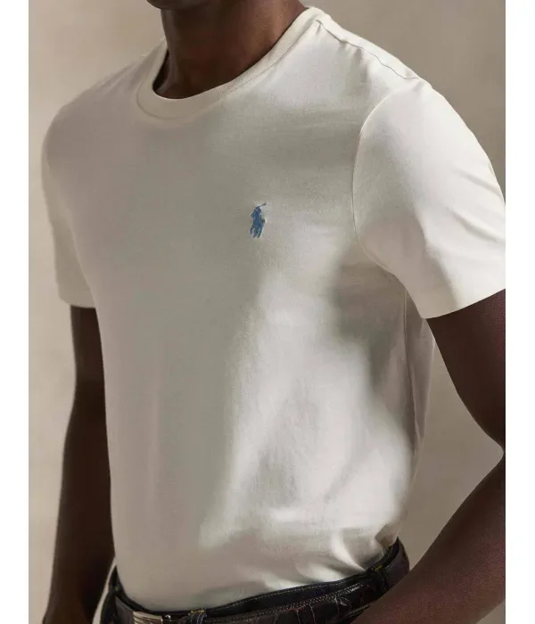 Футболка custom slim fit Polo Ralph Lauren, кремовый — фото 4
