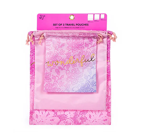 

Набор из 3 дорожных сумок Set Of 3 Travel Pouches Tri-Coastal, 1 UD