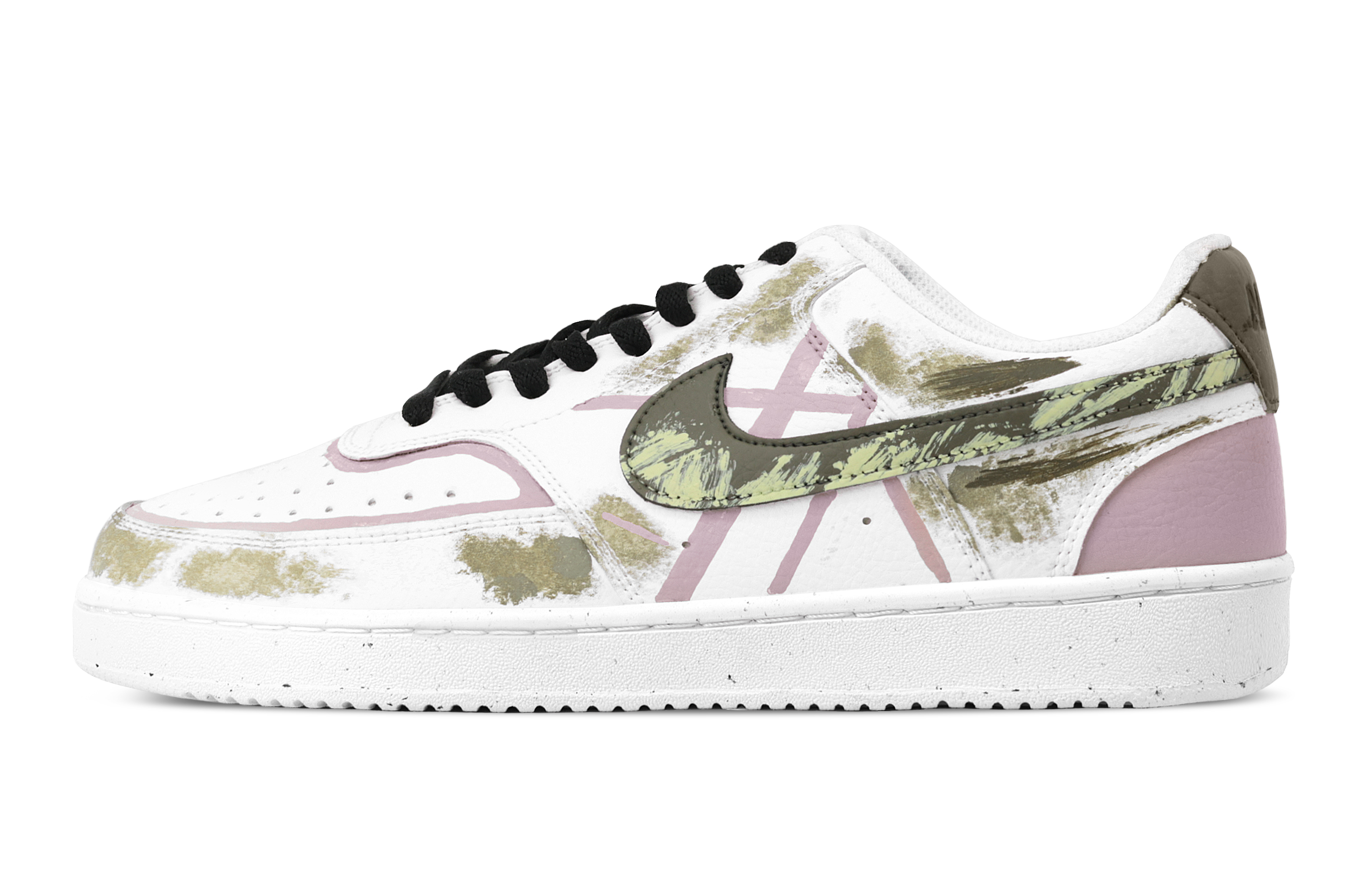

Nike Кроссовки для скейтборда Court Vision 1 Mist Action, износостойкие, низкие, цвет армейский зеленый