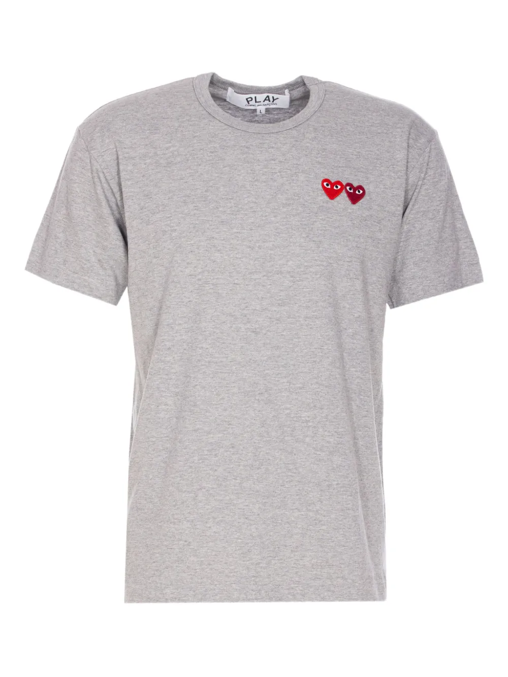 

Футболка с нашивкой в виде сердца Comme Des Garçons Play, серый