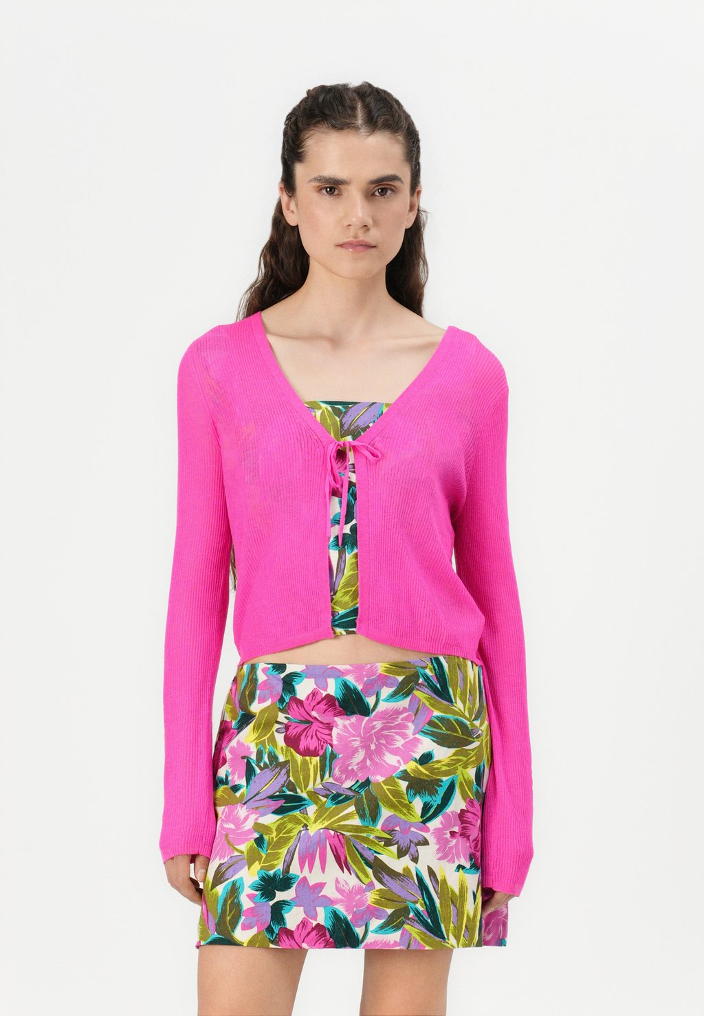 

Кардиган SHEER TIE CARDIGAN GAP, фуксия