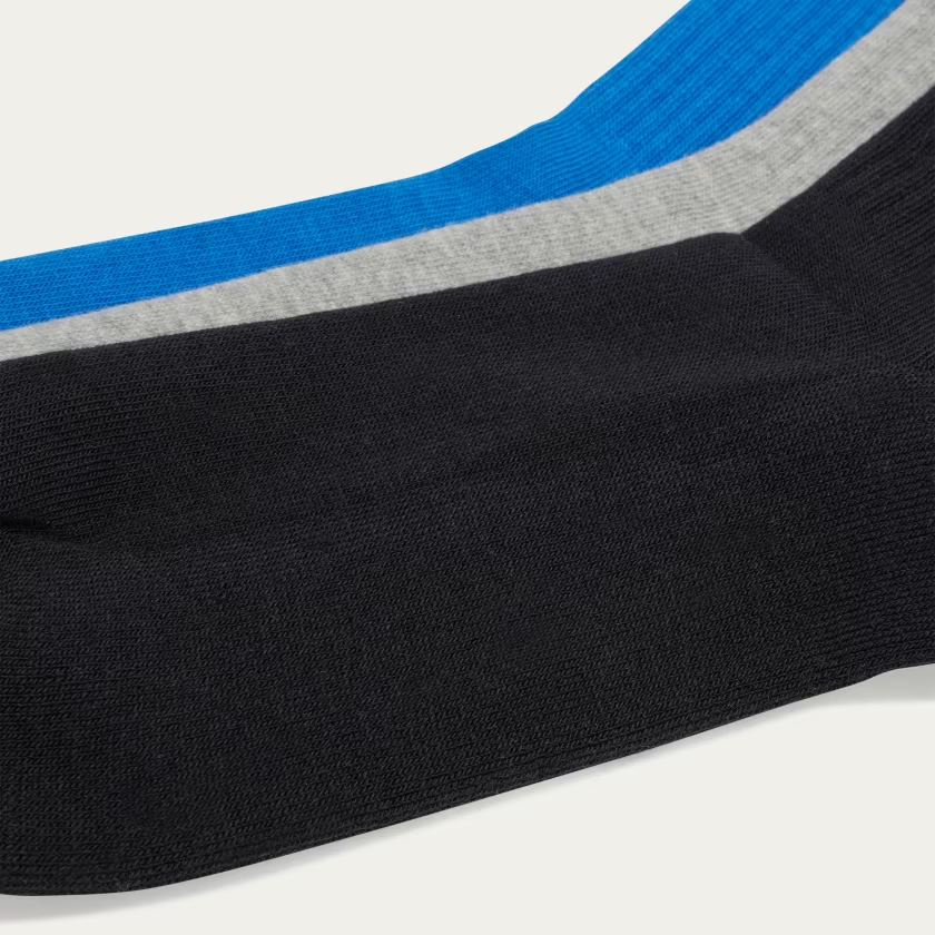 100 Thieves носки Mid Calf мужские набор из 3 пар Adidas Originals, черный/серый/синий — фото 2