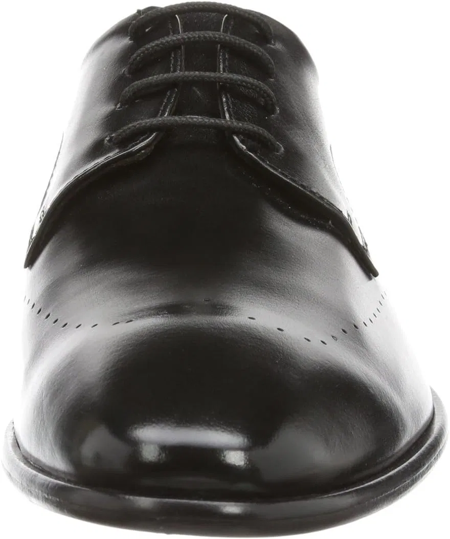 Туфли Manz Mens Lugano Brogue Lace-Up Semi-Shoe, Black 001 Black — фото 2
