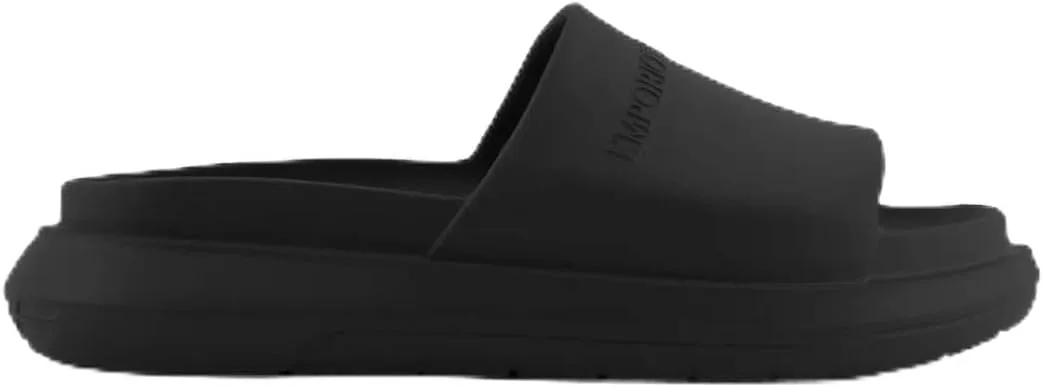 Мужские сабо с логотипом Emporio Armani X4P134 XD405 00002, черный