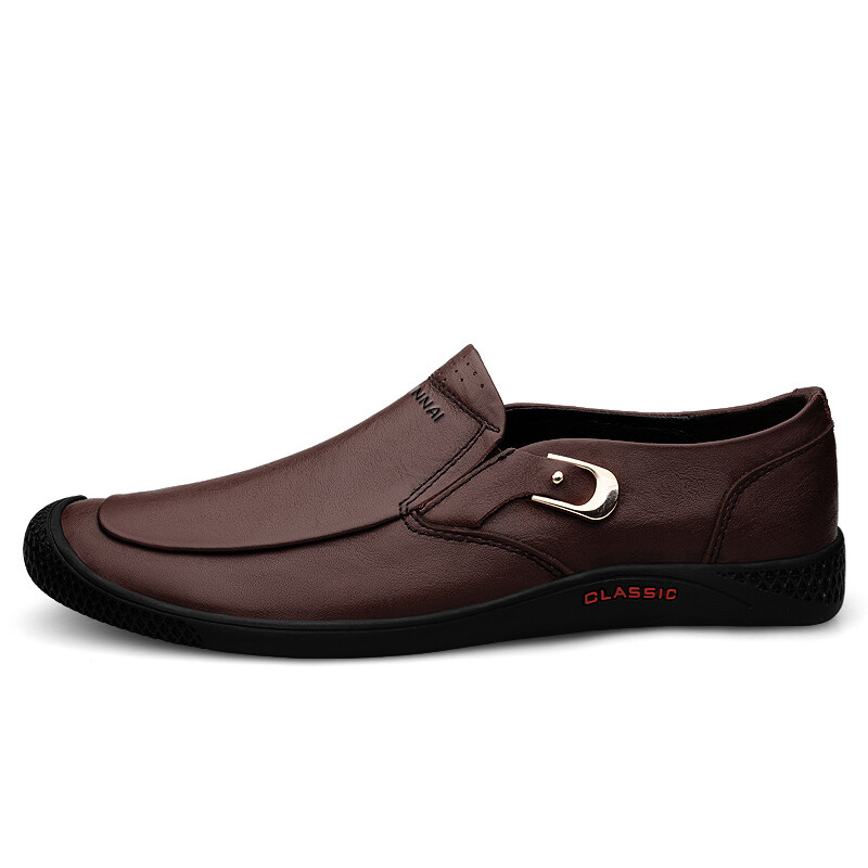 

Туфли Men"s Casual Men Low-Top Dark Brown Wen Nai