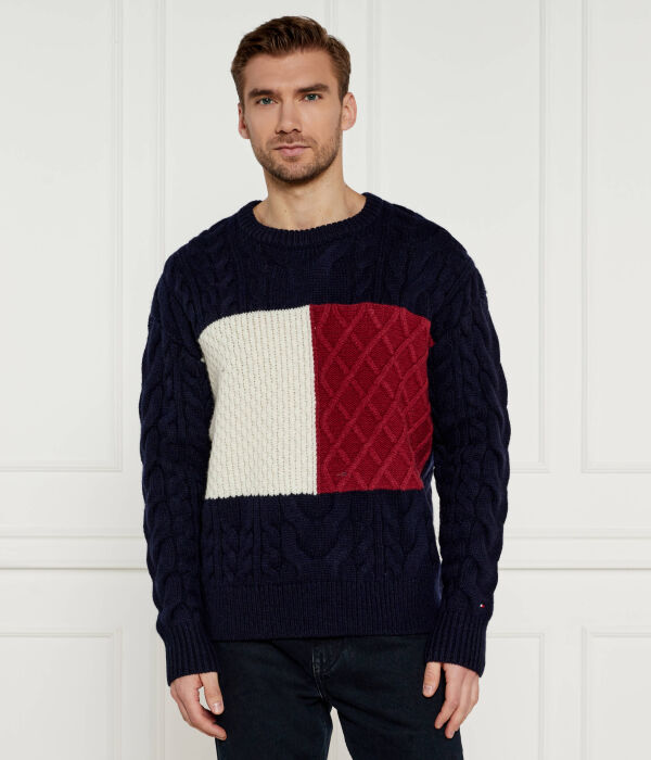 

Свитер Tommy Hilfiger шерстяной, синий