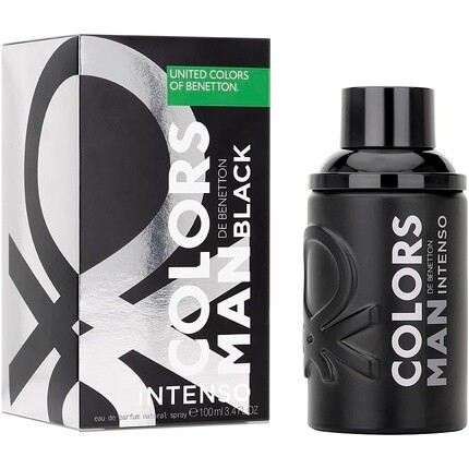 

Benetton Black Intenso от United Colors Парфюмированная вода для мужчин Стойкий молодой современный и интенсивный аромат Янтарно-древесные и цитрусовые ноты Идеально подходит для повседневного ношения 100 мл United Colors Of Benetton