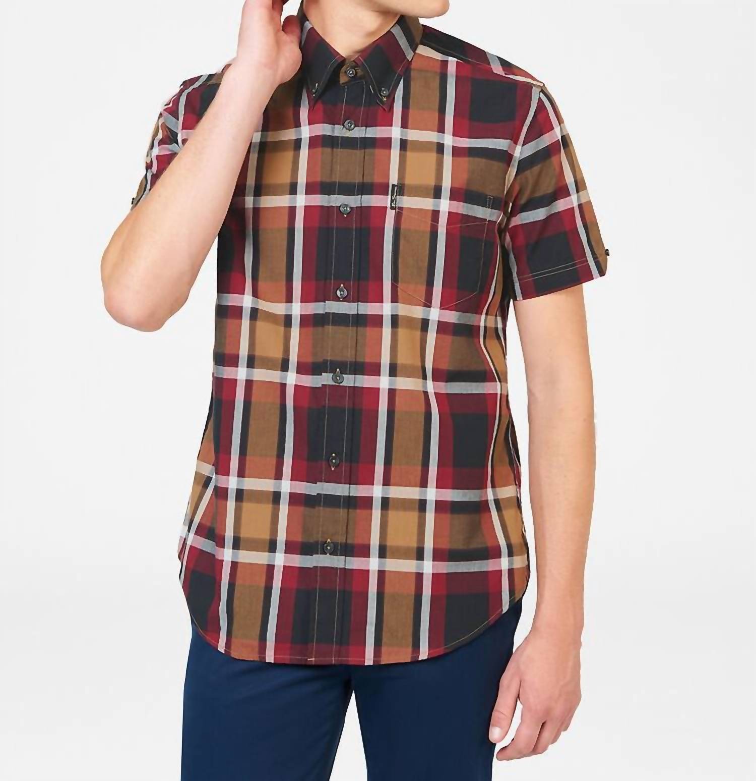 

Рубашка с коротким рукавом в клетку красного цвета Ben Sherman