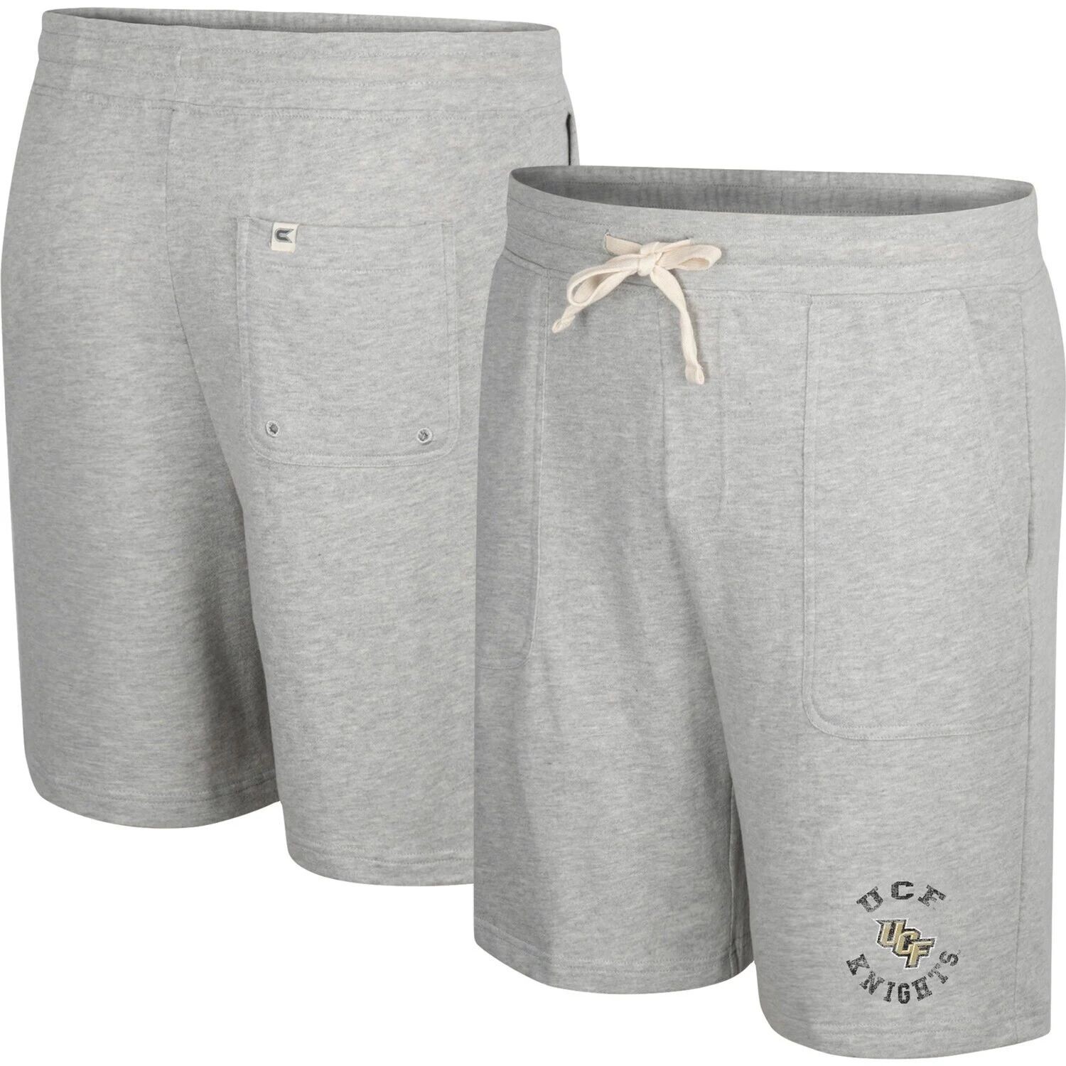 

Мужские махровые шорты UCF Knights Love To Hear This Grey Heather Grey Colosseum