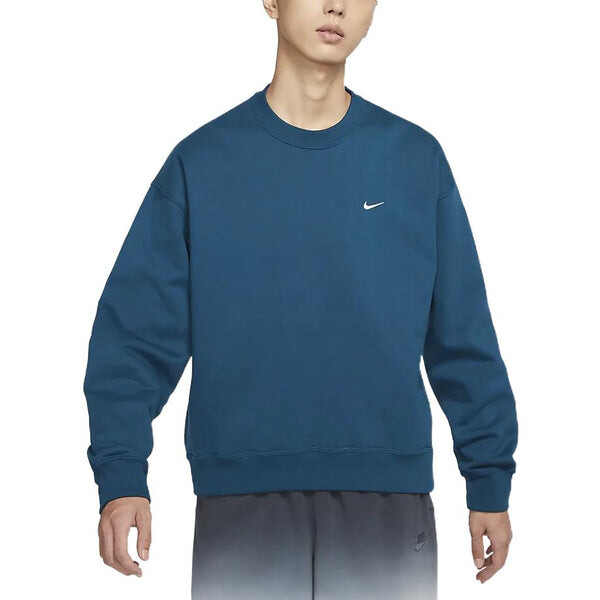 Толстовка Nike Round Neck Pullover Loose Long Sleeves Hoodie Men's Blue, синий — фото 4