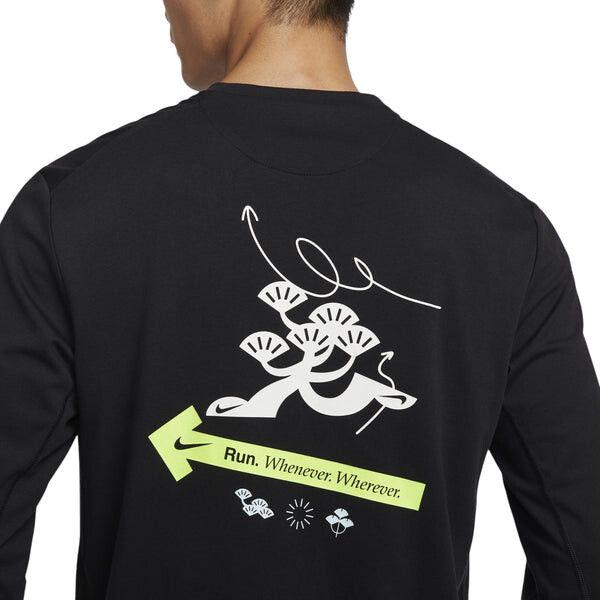 Футболка primary dri-fit t-shirt 'black' Nike, черный — фото 3