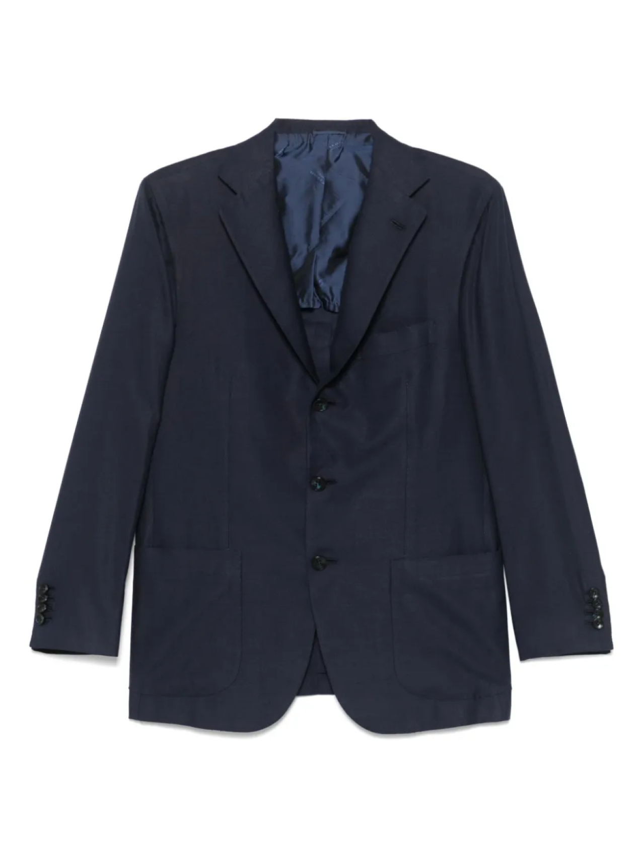 

Однобортный пиджак Kiton, синий