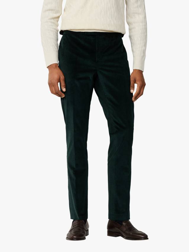 

Кенсингтон скинни-фит кордюровые чинос Hackett London, Emerald Green