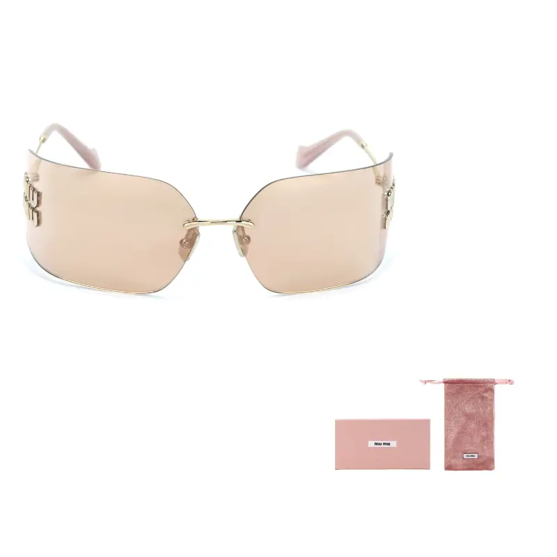 

MIU MIU Солнечные очки квадратной формы, Gold