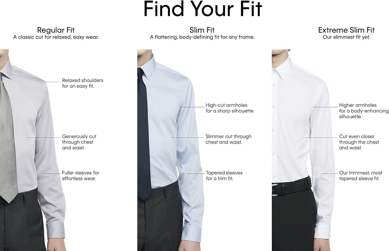Мужская рубашка Calvin Klein Slim Fit Non Iron Solid French Cuff с манжетами - эксклюзивно на Amazon, Lilac — фото 4