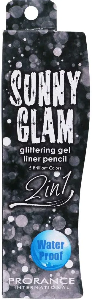 Подводка для глаз с блестками Prolance Sunny Grit Glitter Gel Liner Pencil, 1 шт, черный