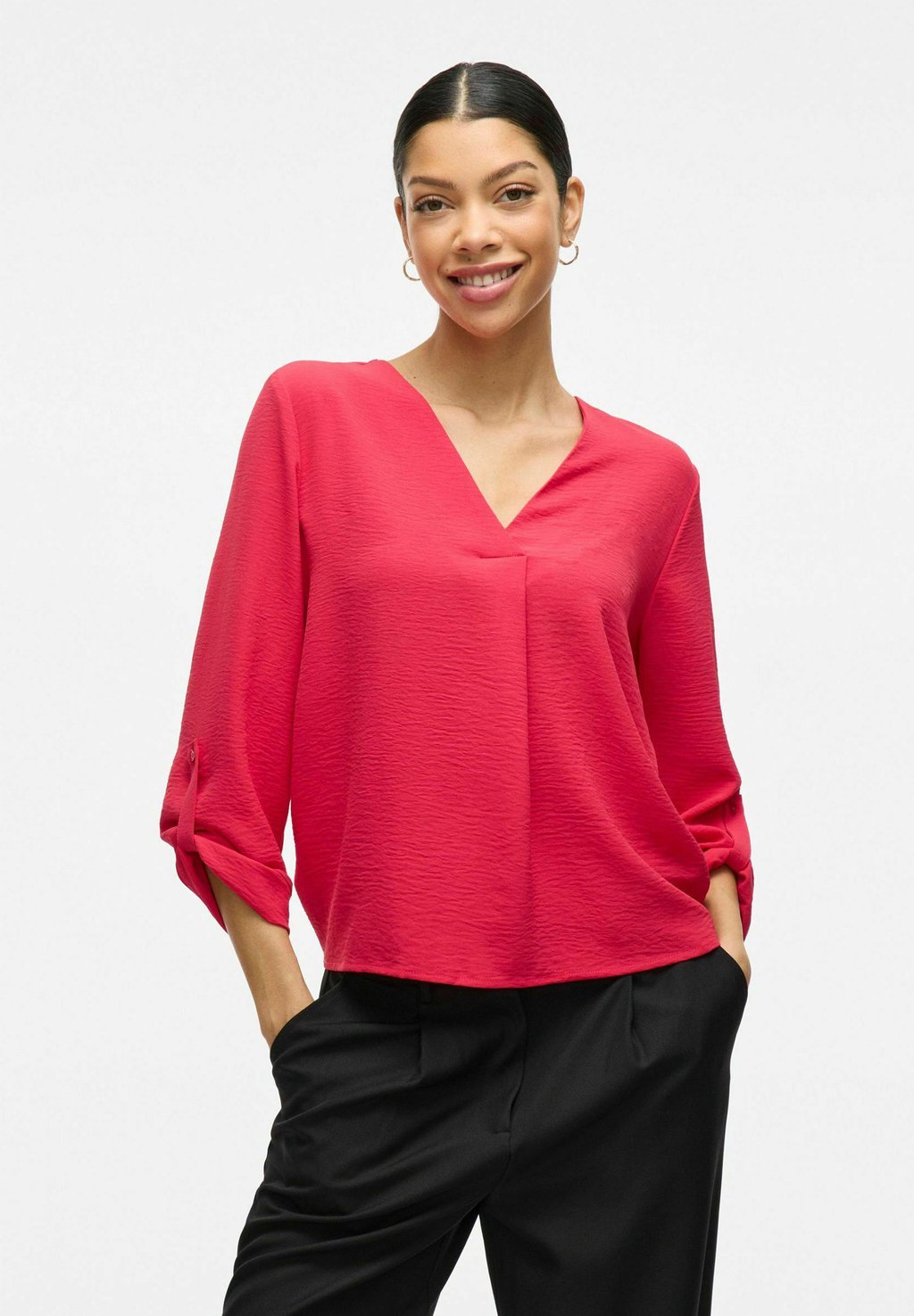 

Блуза VIJOSA 3/4 V-NECK - NOOS VILA, красный