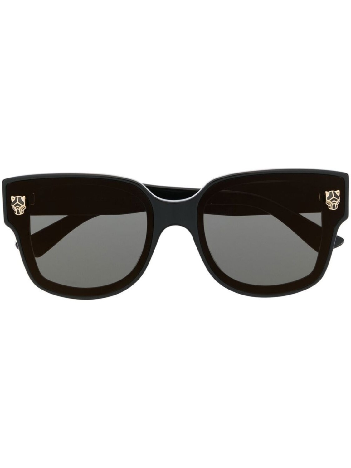 

Cartier Eyewear солнцезащитные очки трапециевидной формы, черный