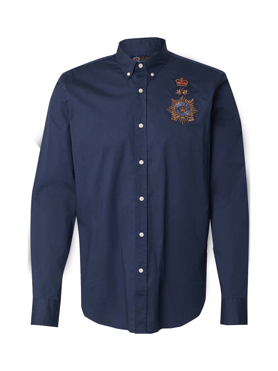 

Рубашка на пуговицах классического кроя La Martina, Navy/Royal Blue